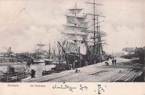 Bremen. Im Freihafen.