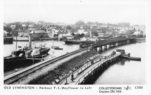 OLD LYMINGTON -Harbour P.S. Mayflower to Left