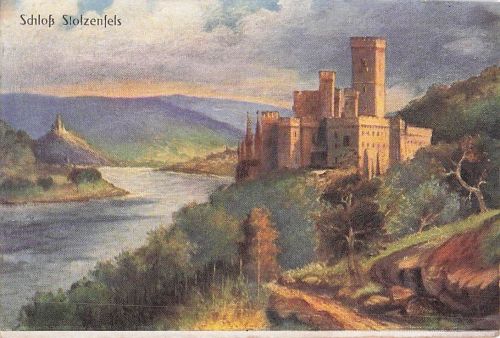 Stolzenfels Schloss am Rhein Kuenstlerkarte Kat. Koblenz