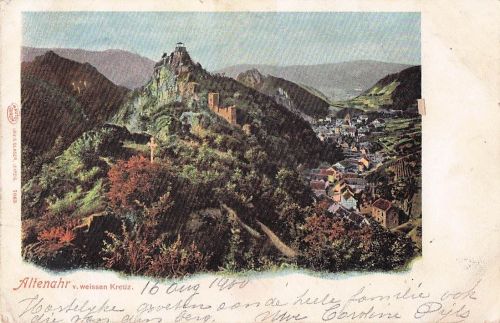 AK Altenahr, Burg Are, Weißes Kreuz