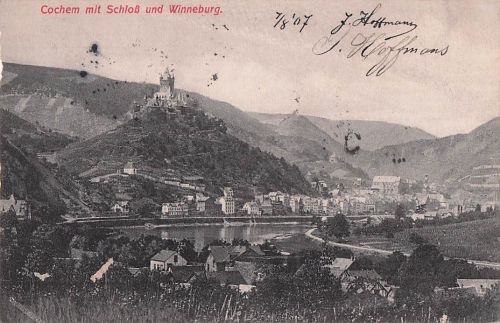 Cochem mit Schloß und Winneburg.