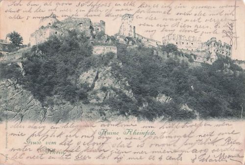 Bingen Rhein Ruine Rheinfels Kat. Bingen am Rhein