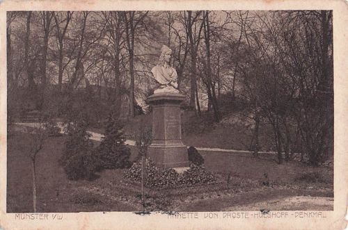 MÜNSTER VW. ANETTE VON DROSTE-HULSHOFF-DENKMAL