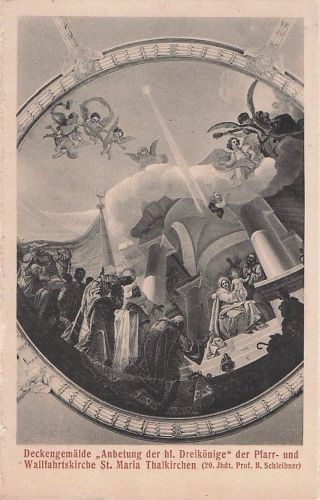 Deckengemälde „Anbetung der hl. Dreikönige"