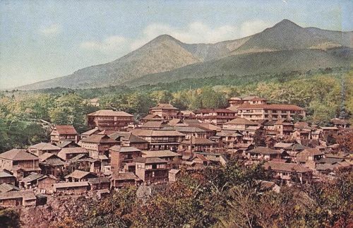 japanischen Onsen-Ortes Shima Onsen in der Präfektur Gunma