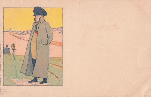 Künstler Ak Napoleon auf dem Schlachtfeld, Degen