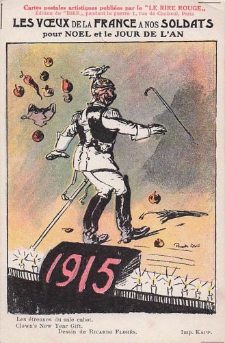 Postkarten von Ricardo Florès aus der Serie Le Rire Rouge