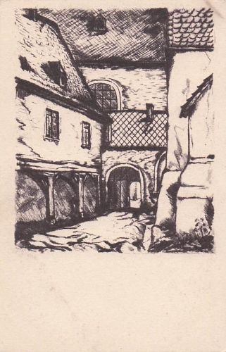 Eberbach Kloster Nr. 4 Radierung