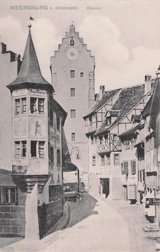 AK Meersburg, Blick auf das Obertor
