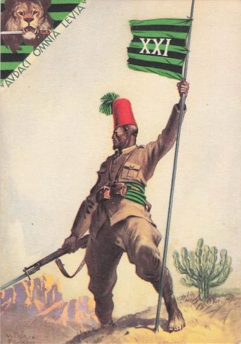 XXI Eritreisches Bataillon – (ehemals Cyrenaica) Illustrator Vittorio Pisani