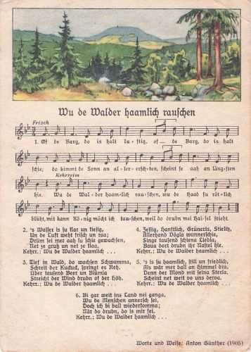 Wu de Walder haamlich rauschen