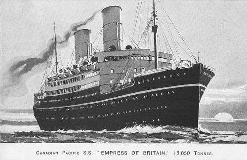 CANADIAN PACIFIC S.S. "EMPRESS OF BRITAIN," 15,850 TONNES.