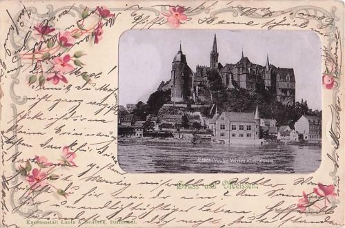 AK / Ansichtskarte Meissen Elbe Sachsen Burgberg Albrechtsburg Kuenstlerkarte Kat. Meissen