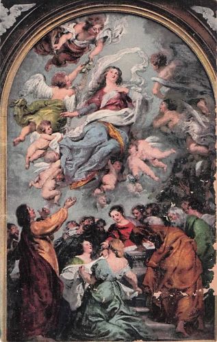 L'Assomption de la Vierge par P. P. Rubens (à la Cathédrale d'Anvers.)