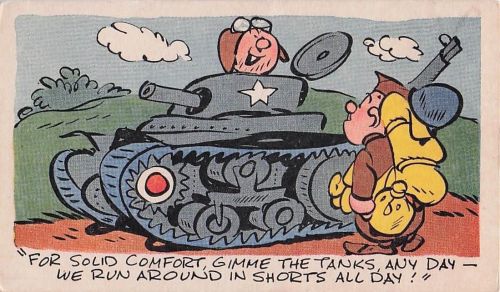 "FOR SOLID COMFORT, GIMME THE TANKS, ANY DAY WE RUN AROUND IN SHORTS ALL DAY!" -