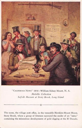 "CALIFORNIA NEWS" 1850-William Sidney Mount, N. A. Melville Collection