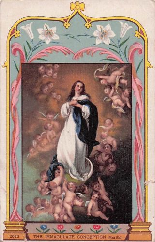 Die Unbefleckte Empfängnis, Murillo Vintage-Postkarte