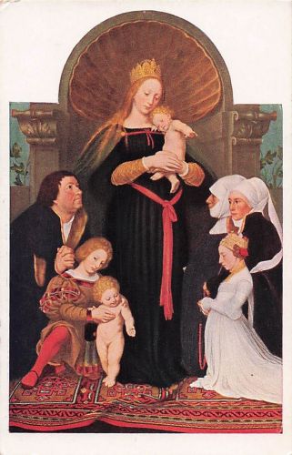 Nach Hans Holbein d. J. (Gal. Dresden): Die Madonna des Bürgermeisters Meyer - La Vierge