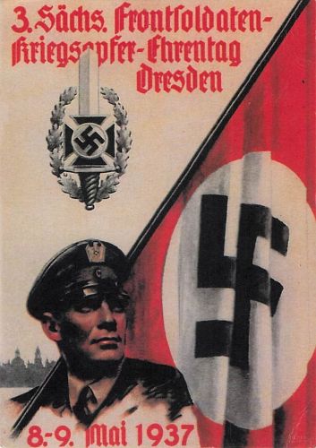 Propagandakarte - Frontsoldaten-Ehrentag 1937