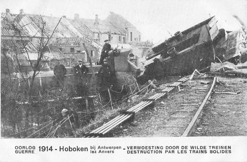OORLOG GUERRE 1914 - Hoboken bij lez Antwerpen Anvers