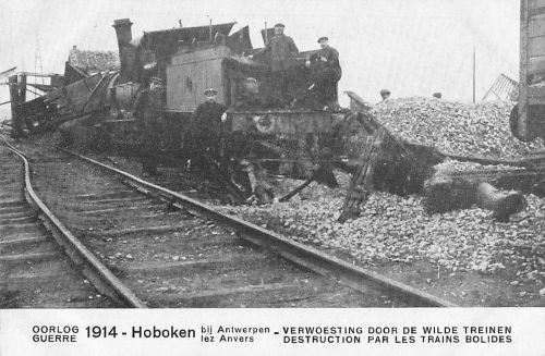 AK Antwerpen-Hoboken, Verwoesting door de wilde treinen aangericht