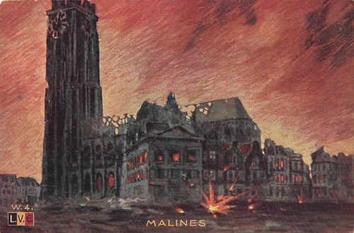Postkarte von Melines, Belgien