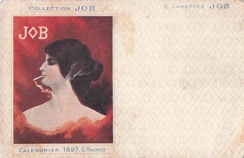 AK Collection Job, Calendrier 1897, G. Maurice, Tabak-Werbung, Jugendstil