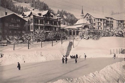 Adelboden, Schweiz – Kurhaus Kulm-Hotel.