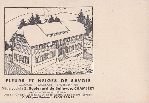 FLEURS ET NEIGES DE SAVOIE COLONIES VACANCES - SPORTS D'HIVER
