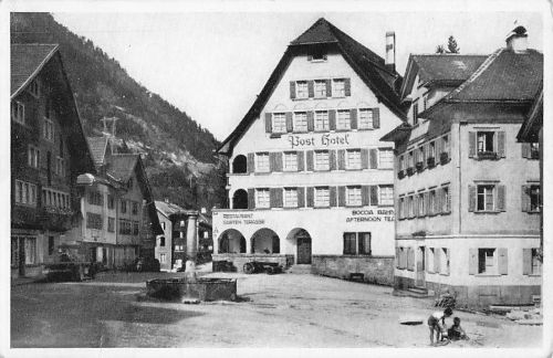 Gotthard Sustenroute Posthotel Wassen vorm Kurhaus L M Kohler