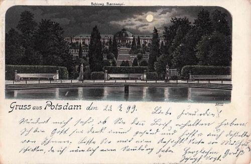 Gruss aus Potsdam - Litho