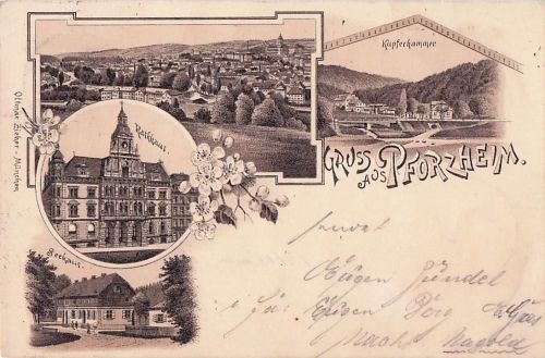 Gruss aus Pforzheim - Litho