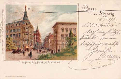 Gruss aus Leipzig - Litho