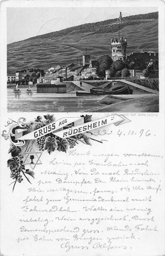 Ruedesheim Panorama Kat. Ruedesheim am Rhein