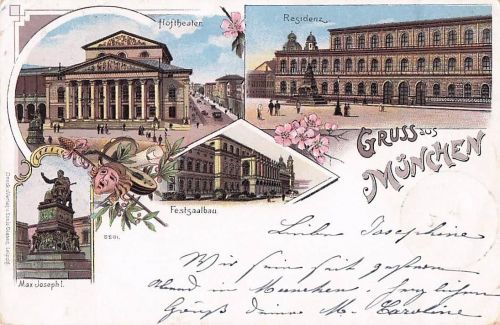 Gruss aus München - Litho