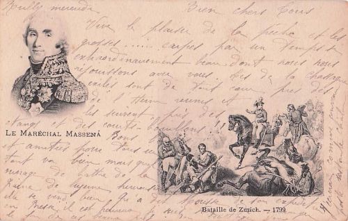 CELEBRITE - LE MARECHAL MASSENA - Bataille de Zurich - 1799