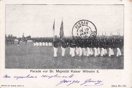 Parade vor Sr. Majestät Kaiser Wilhelm II.