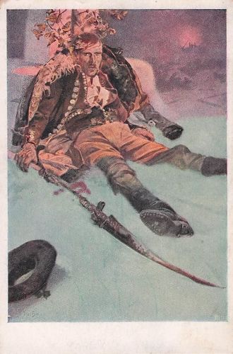 Jugendstil Künstler Ansichtskarte / Postkarte Mucha, Alfons, Selig sind diejenigen, die um der Gerechtigkeit willen.