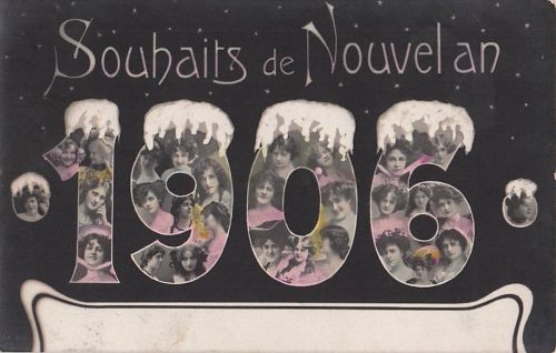 AK Jahreszahl 1909 zu Neujahr