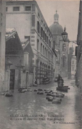 44. CHALON-S-SAONE Inondations des 24 & 25 Janvier 1910.