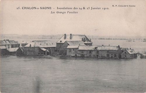 44. CHALON-S-SAONE Inondations des 24 & 25 Janvier 1910.