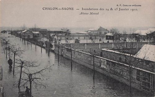44. CHALON-S-SAONE Inondations des 24 & 25 Janvier 1910.