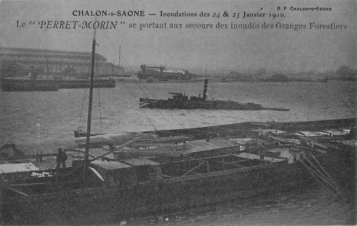 44. CHALON-S-SAONE Inondations des 24 & 25 Janvier 1910.