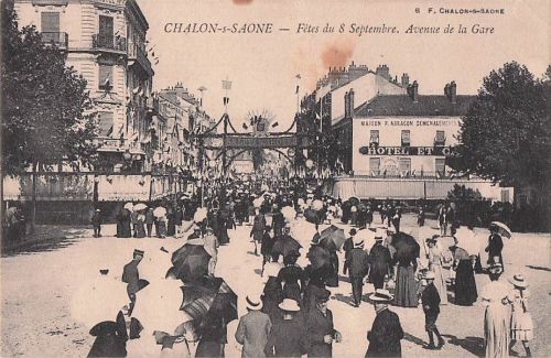 CHALON-S-SAONE -Fêtes du 8 Septembre. Avenue de la Gare