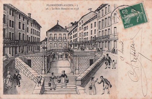PLOMBIERES-ANCIEN. - 7 98. Le Bain Romain en 1758