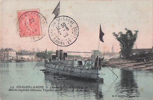 113. CHALON-S-SAONE Chantiers SCHNEIDER Che Marine Impériale Ottomane Torpilleur de Classe de 20 lands