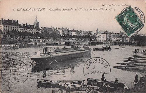 6. CHALON--SAONE Chantiers Schneider et Cie. Le Submersible S. C. 3. -