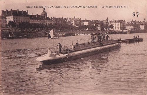 Etab Schneider et C. Chantiers de CHALON-sur-SAONE -Le Submersible S. C. 1.
