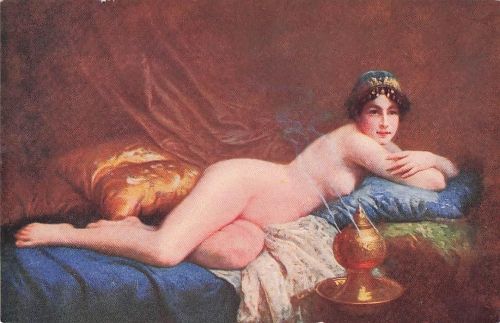 Perfume NUDE Slave Female HAREM by GALLIAC old SALON