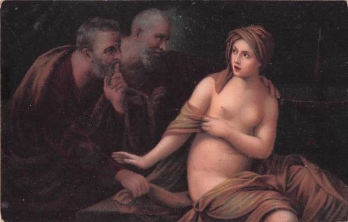 POSTKARTE LA CASTA SUSANNA - GUIDO RENI - FIRENZE Stengel